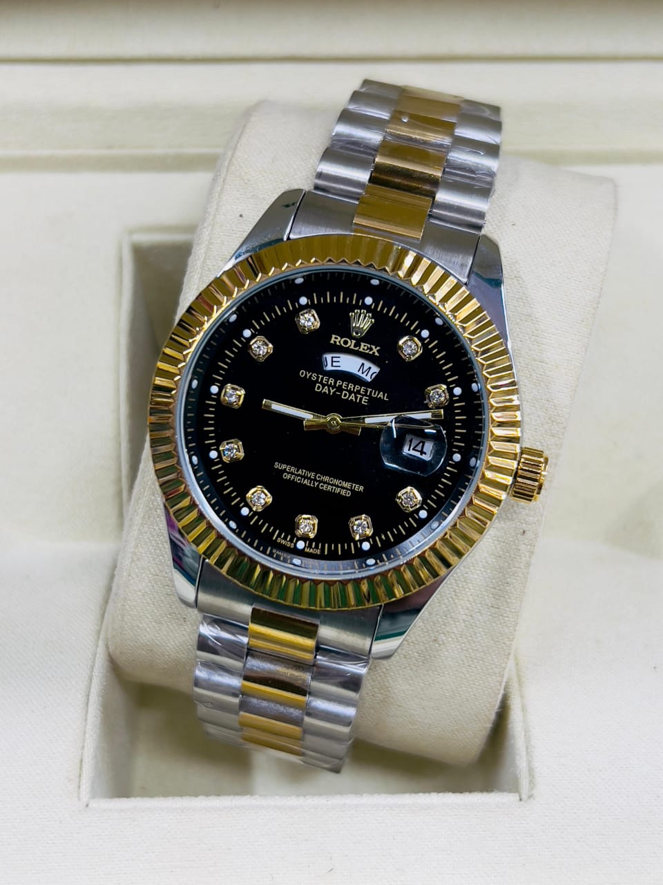 ⌚ Rolex Day & Date Stainless Steel Watch