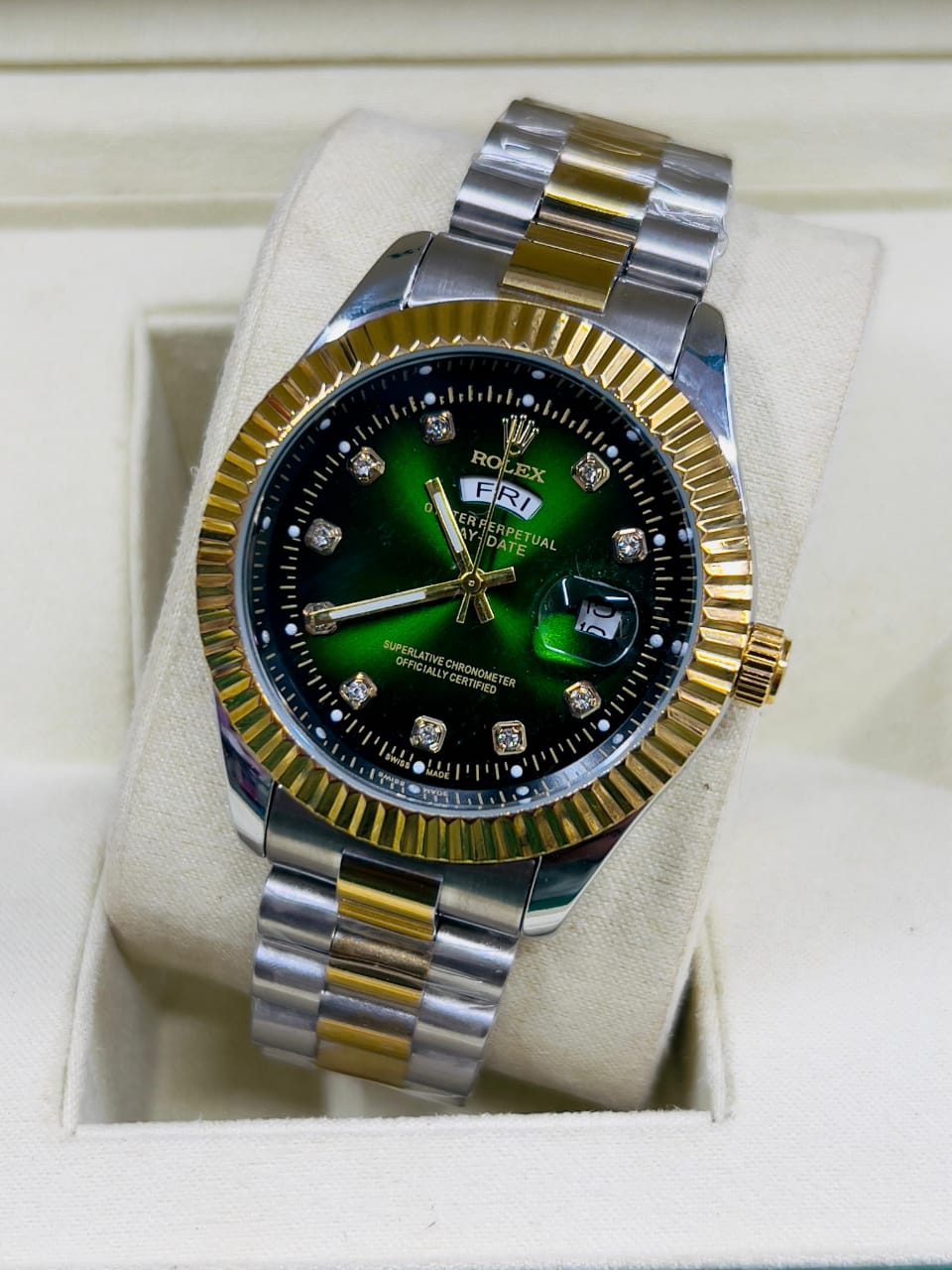 ⌚ Rolex Day & Date Stainless Steel Watch