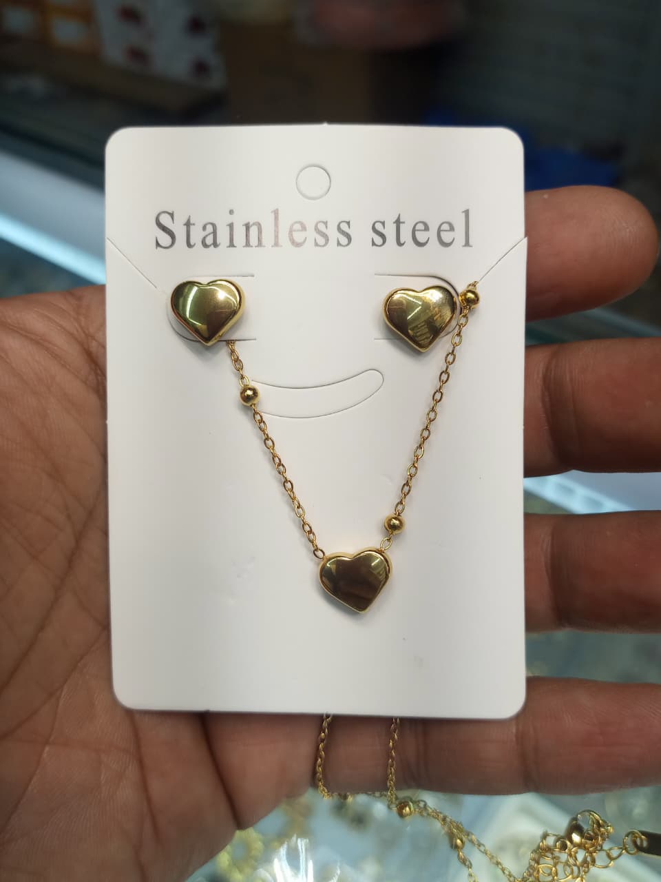 Stainless Steel Mini Heart Set ....