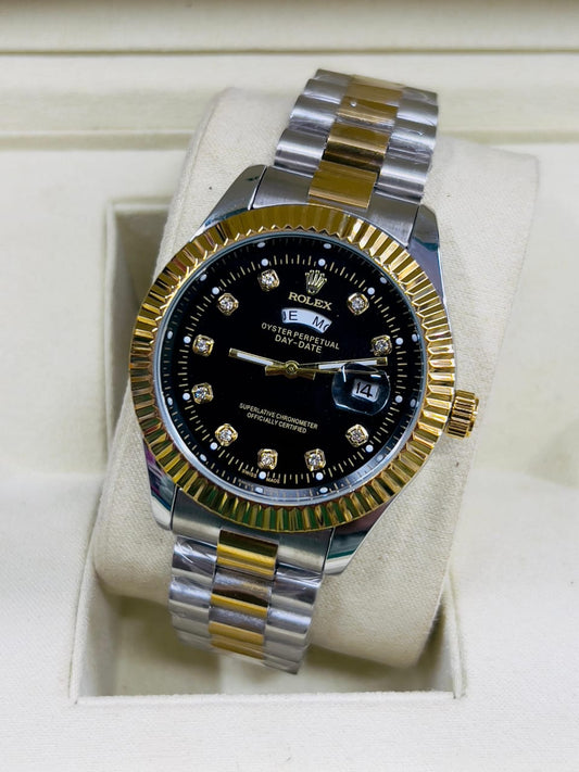 ⌚ Rolex Day & Date Stainless Steel Watch