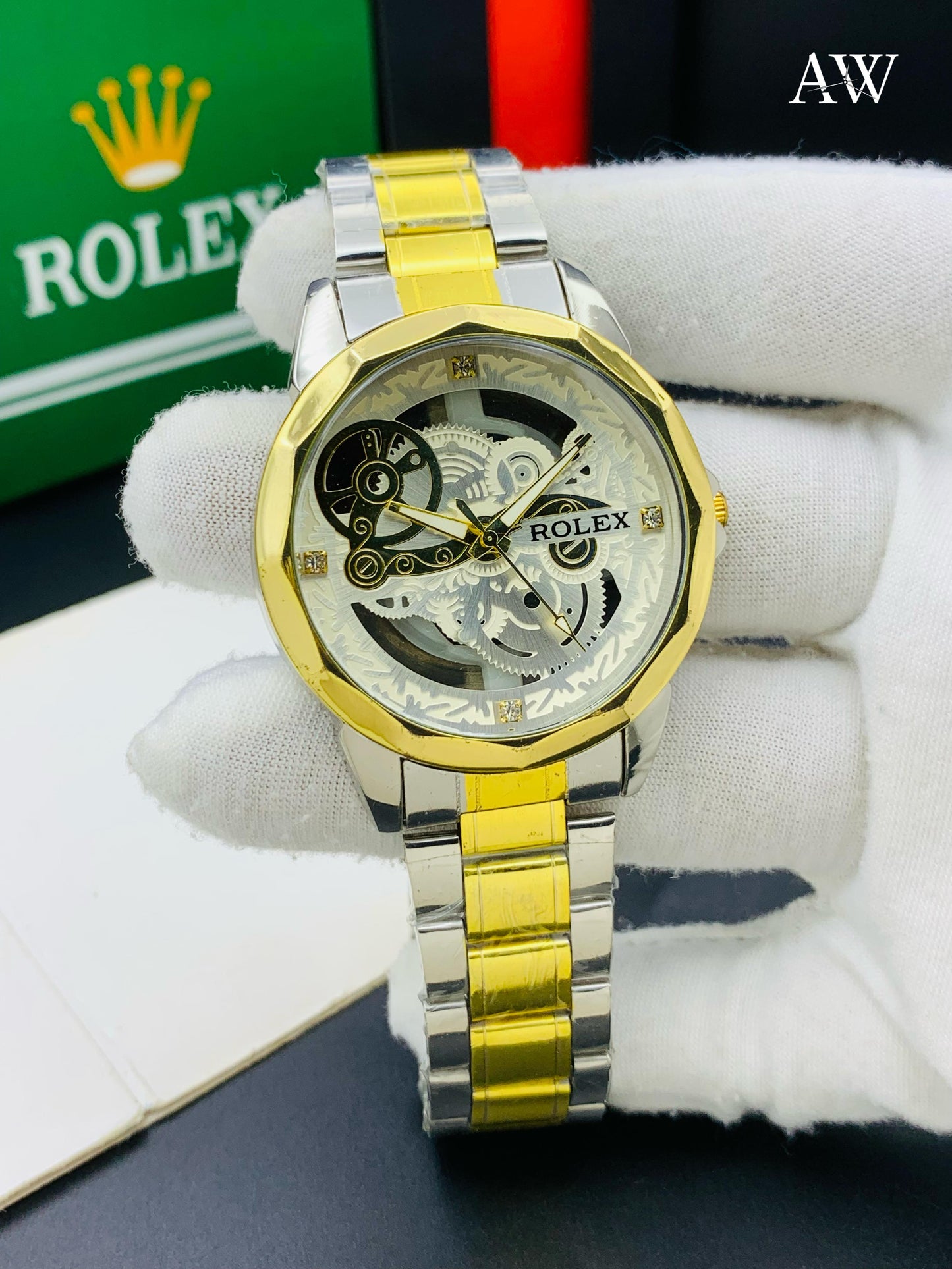 ⌚ Rolex Gents Watch – Prestige & Power with Push Lock Security