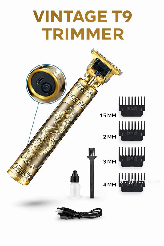 ✂️ T9 Professional Hair Trimmer – Cordless Vintage Edition