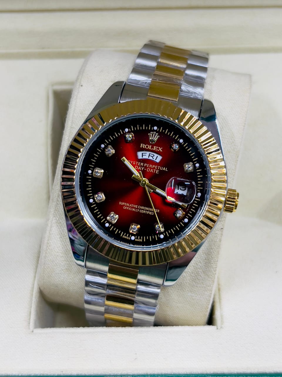 ⌚ Rolex Day & Date Stainless Steel Watch
