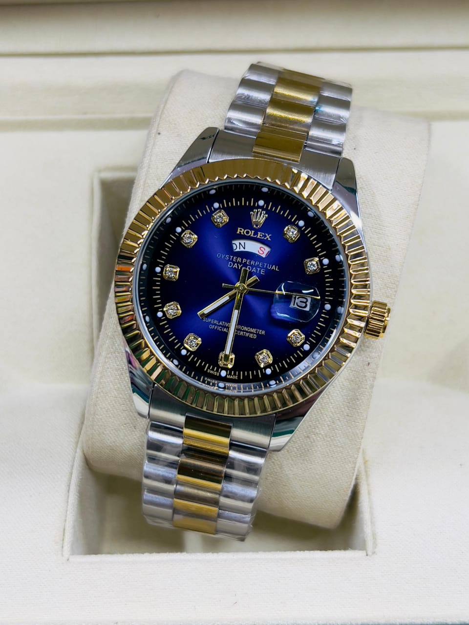 ⌚ Rolex Day & Date Stainless Steel Watch